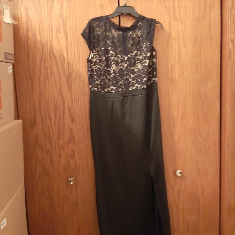 NEW ! Rephyllis Foral Lace Vintage Dress Black Size 2XL